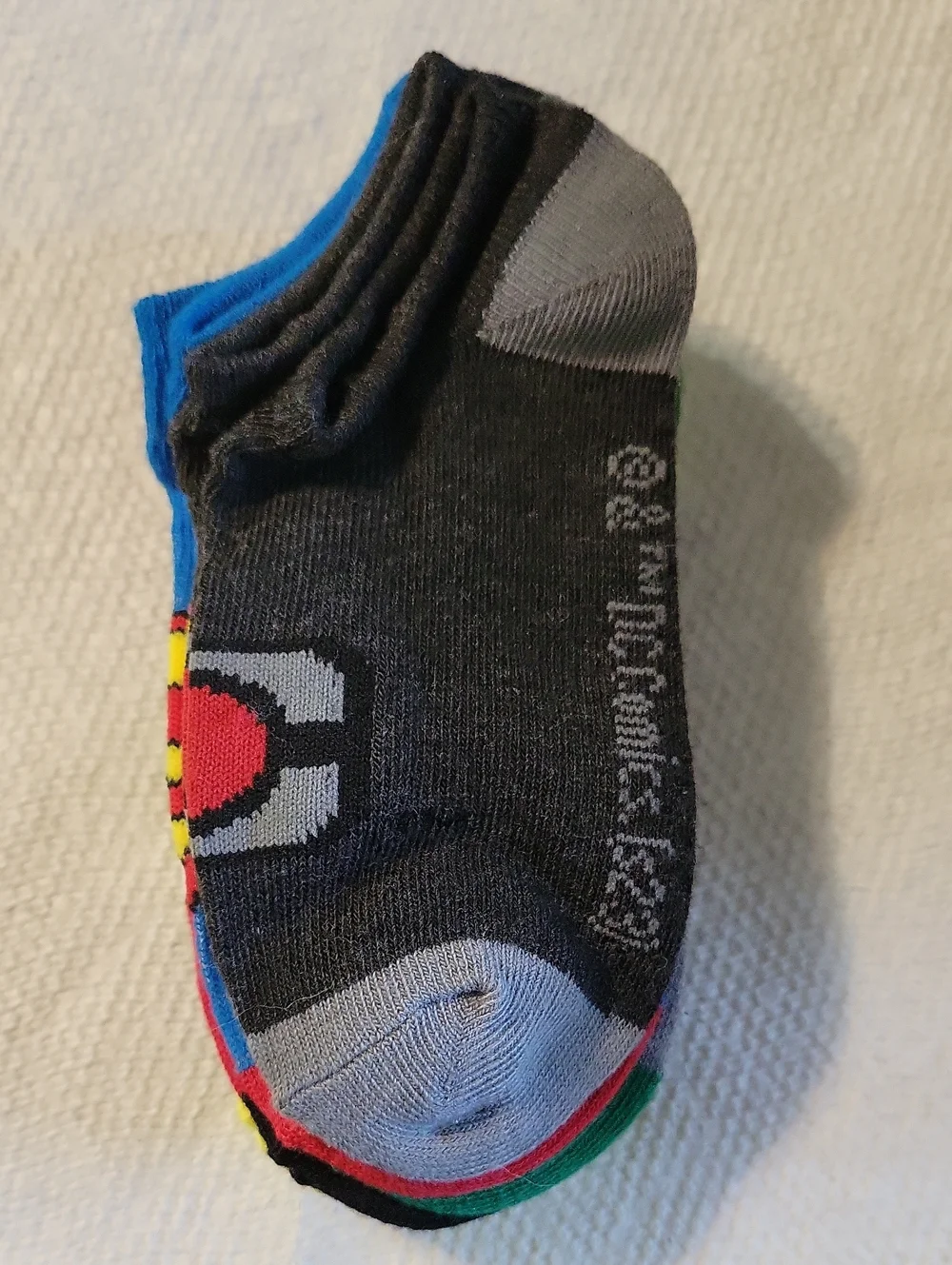 NWT 5 Pk Kid's DC Comics Justice League Superhero No Show Socks Sz 6-8 1/2